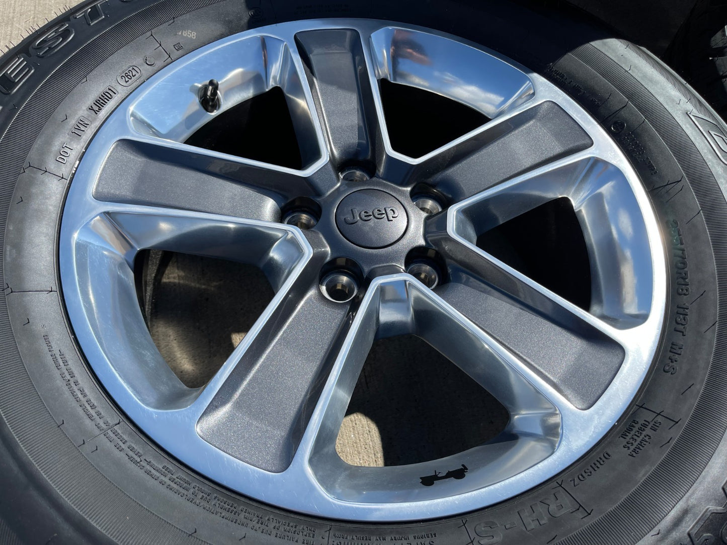 18" Jeep Wrangler Sahara OEM wheel rim 9221 spare 2021 2022 2023 2024 2025 NEW
