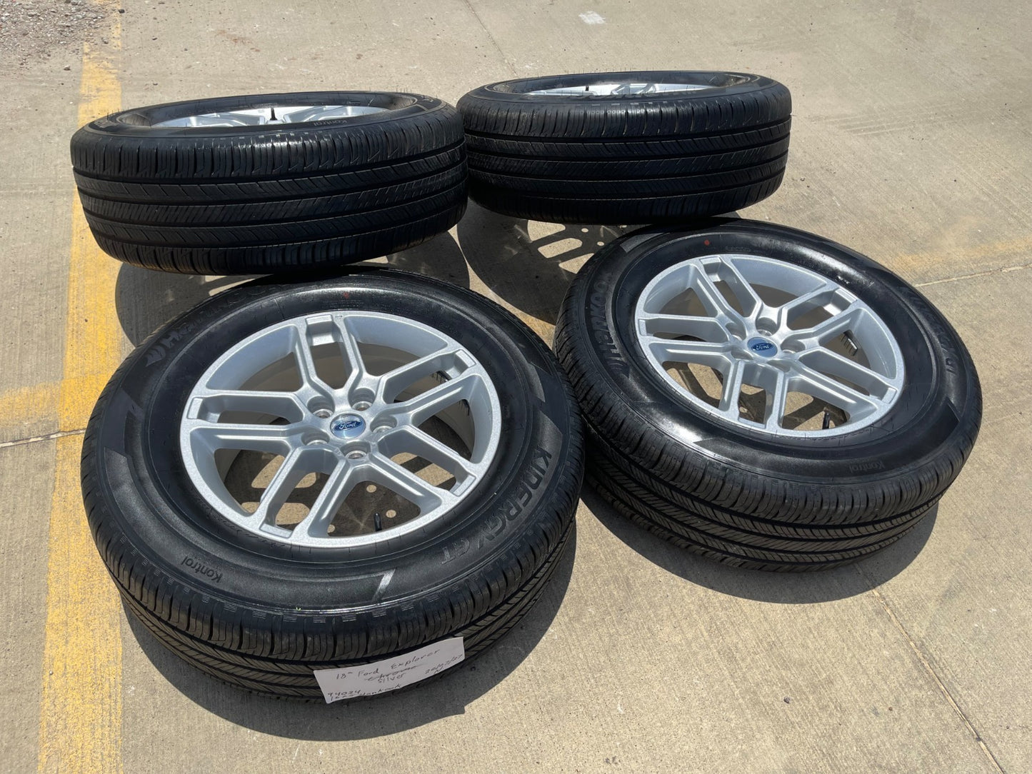 18" Ford Explorer Limited OEM 94024 rims wheels Lincoln Aviator SET HANKOOK NEW