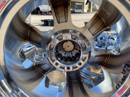 22x9.5 Ballistic Outlaw Chevy Dodge Ram 2500 3500 wheels rims 8x165 8x6.5