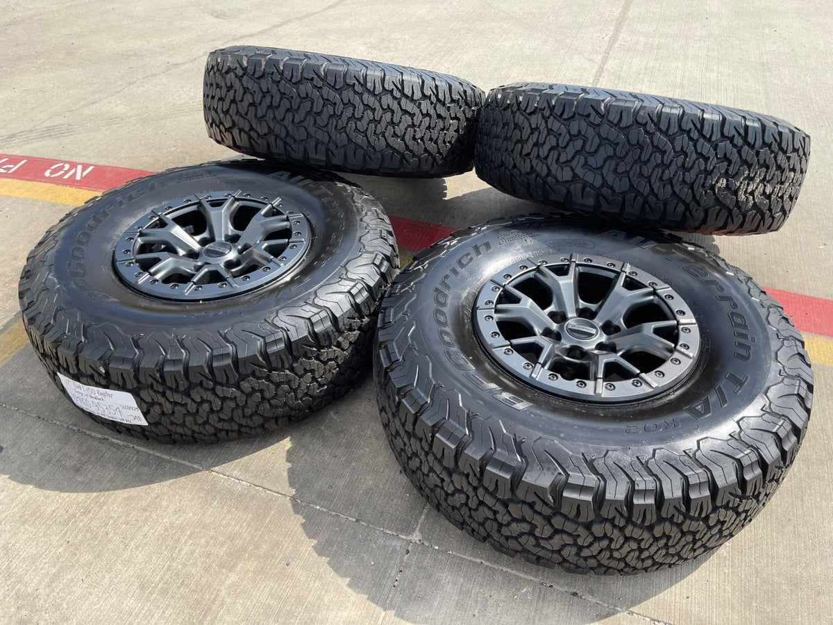 17" Ford F-150 Raptor R OEM BEADLOCK 10460 rims wheels 37" tires SET BFG NEW