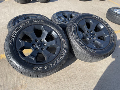 20" Dodge Ram 1500 OEM Laramie Black 2680 wheels rims 2022 2023 2024 2025 2026
