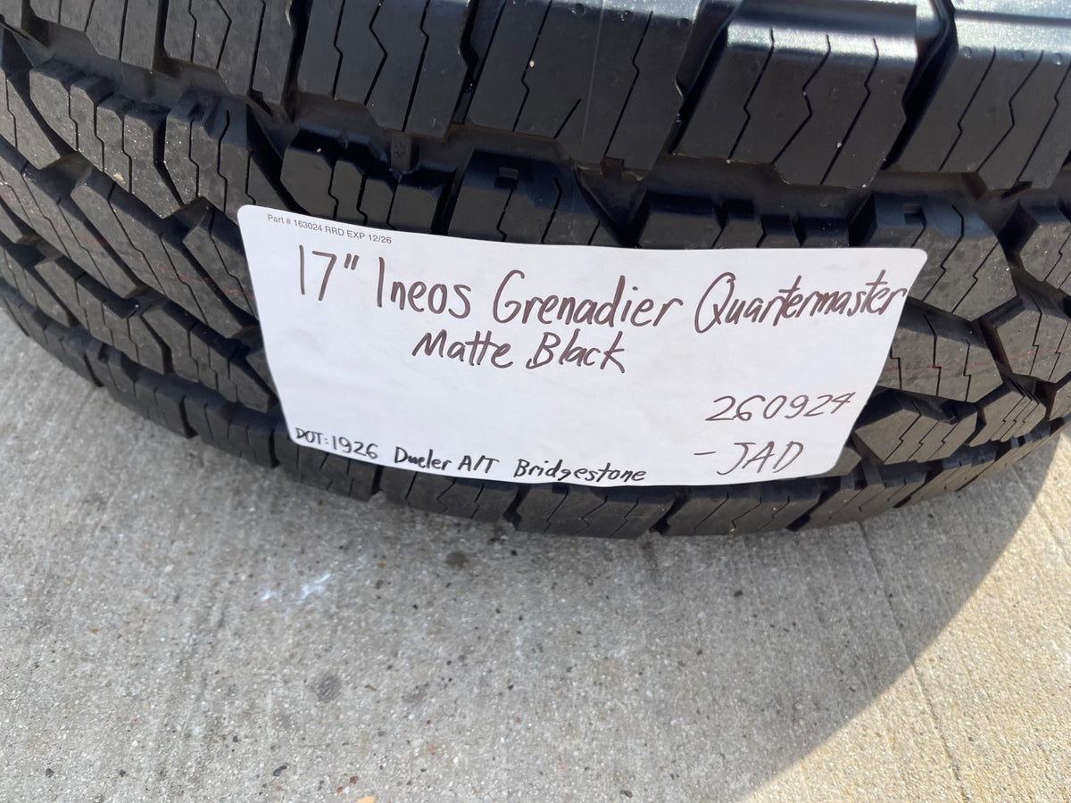 17" INEOS Grenadier Quartermaster OEM wheels rims 2025 2026 2027 A/T002 SET NEW