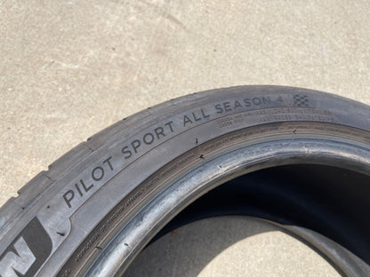 (1) 255/40/19 Michelin Pilot A/S All Season 4 100Y XL 255/40R19 tire