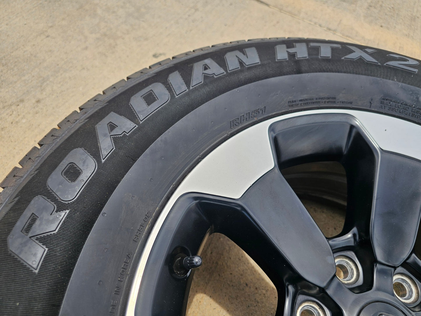18" Dodge Ram 1500 Rebel Black OEM wheel rim 2671 tire single NEXEN