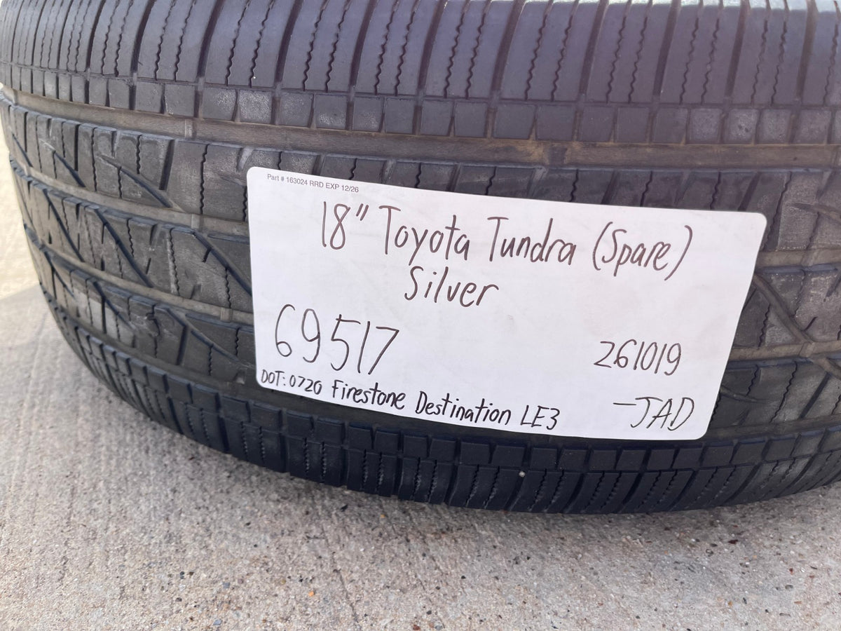 (1) 18" Toyota Tundra Sequoia TRD PRO OEM 5x150 wheel rim tire 69517