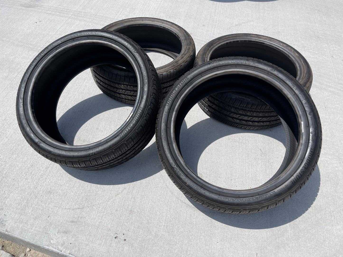 (4) 225/40/19 Bridgestone Turanza LS100A RFT tires 225/40R19 93H