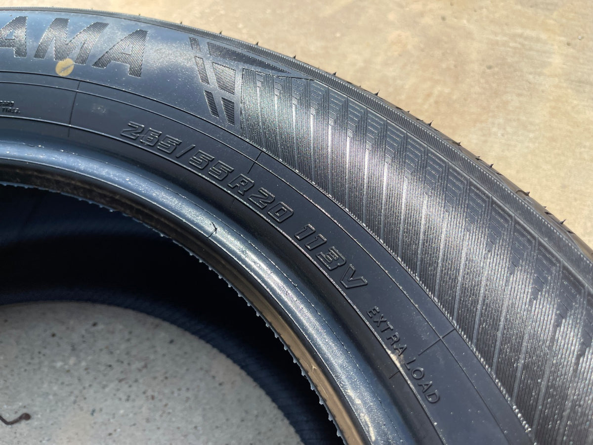 (4) 265/55/20 Yokohama Geolander X-CV tires 113V XL 265/55R20 TAKE OFFS NEW
