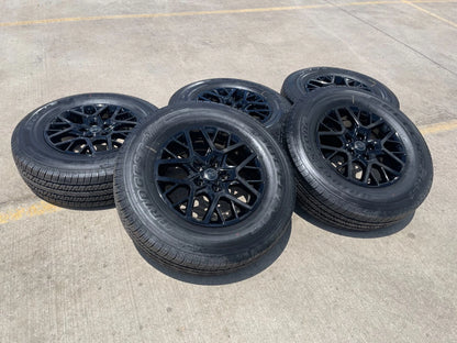 18" Jeep Wrangler Grand Cherokee Gladiator Black OEM wheels rims 2024 2025 NEW
