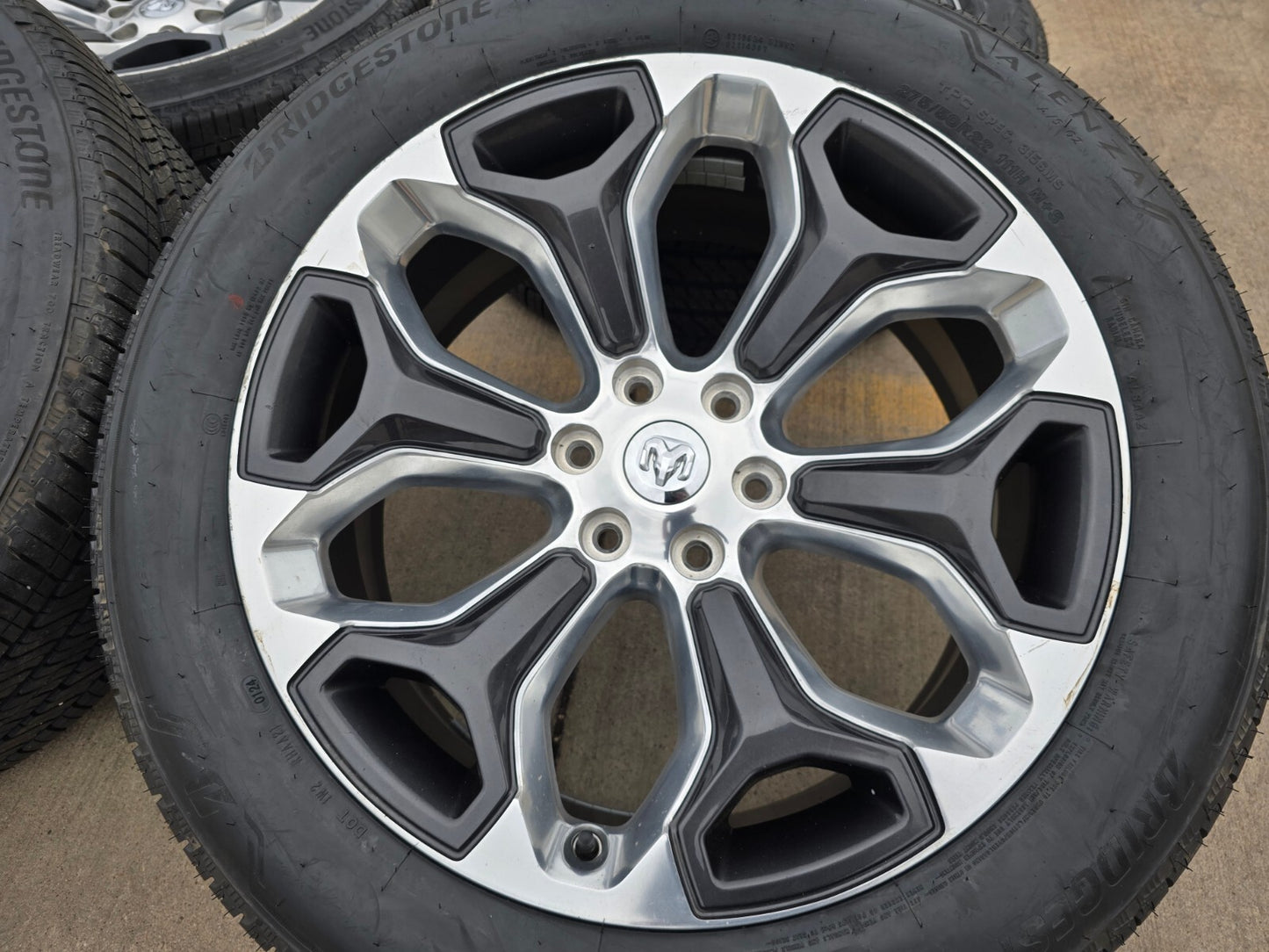 22" Dodge Ram 1500 OEM LIMITED Laramie wheels rims 2685 GRAY 2022 2023 2024 2025