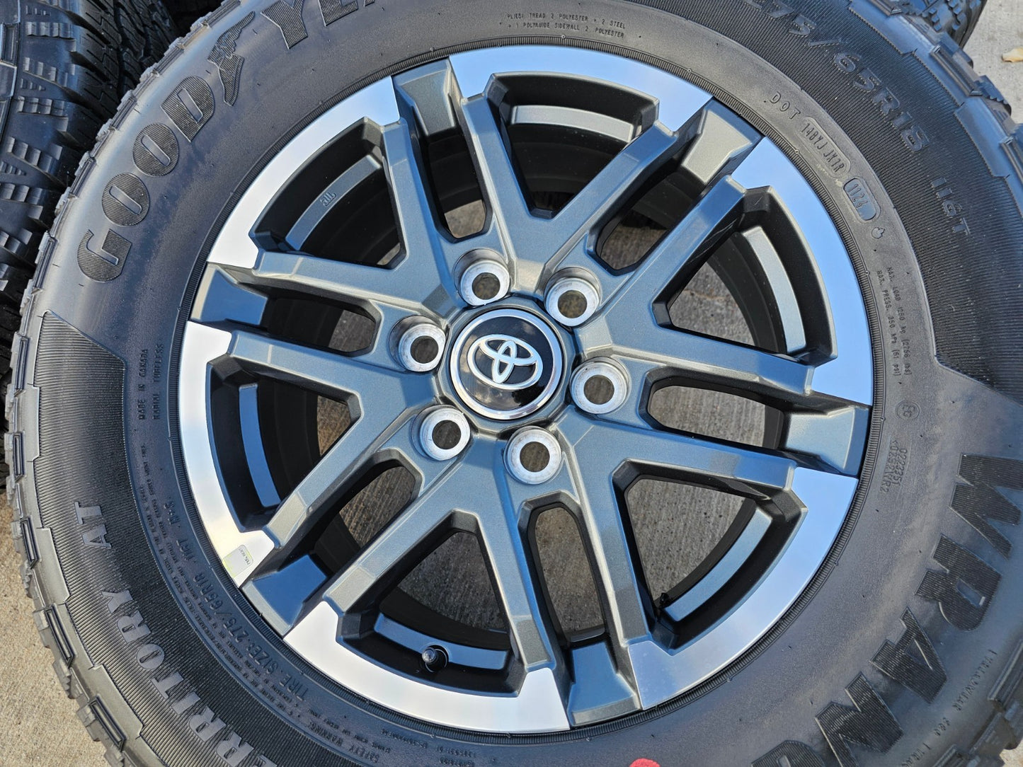 18" Toyota Tacoma 4Runner TRD OEM 10641 wheels rims 2024 2025 2026 NEW GOODYEAR
