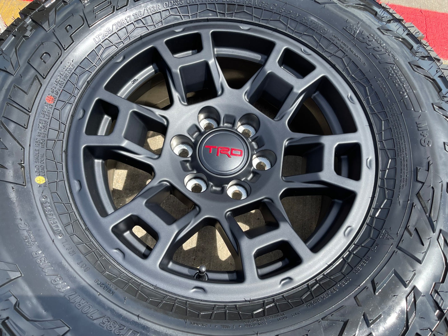 17" Toyota Tacoma TRD 4Runner OEM wheels rims SET black FJ FALKEN A/T4 33" NEW