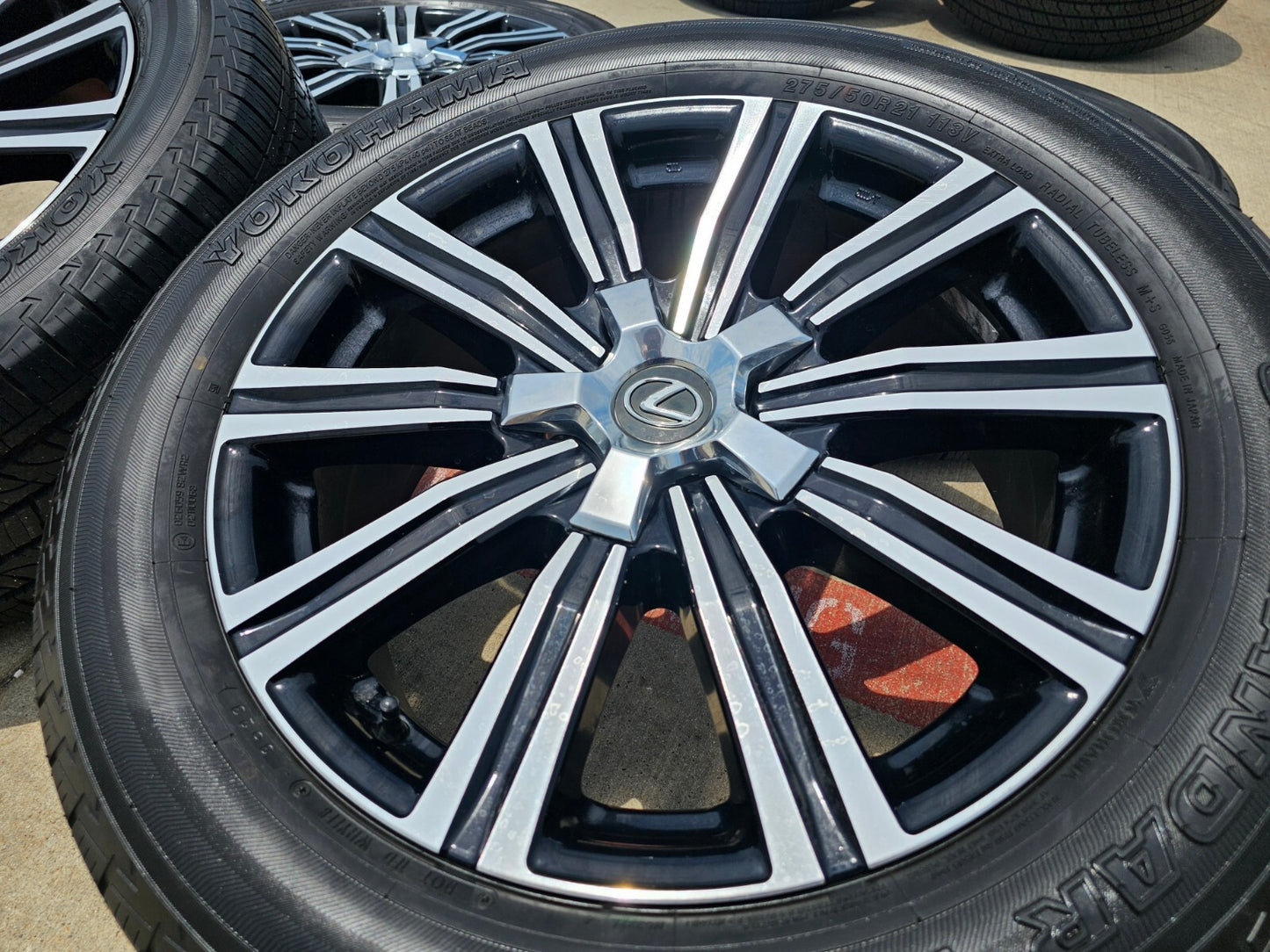 21" Lexus LX570 Toyota Land Cruiser OEM 74341 wheels rims tires 5x150 YOKOHAMA