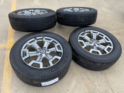 20" Nissan Titan XD OEM 62789 wheels rims tires CHROME MICHELIN