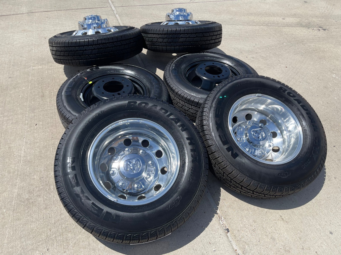 17" Dodge Ram 3500 Dually Laramie 8x200 wheels rims 2701 2702 OEM SET 2026 NEW