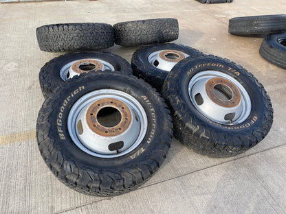(6) 17" Ford F-350 Dually OEM rims wheels 3615 99016 tires BFG KO2 A/T