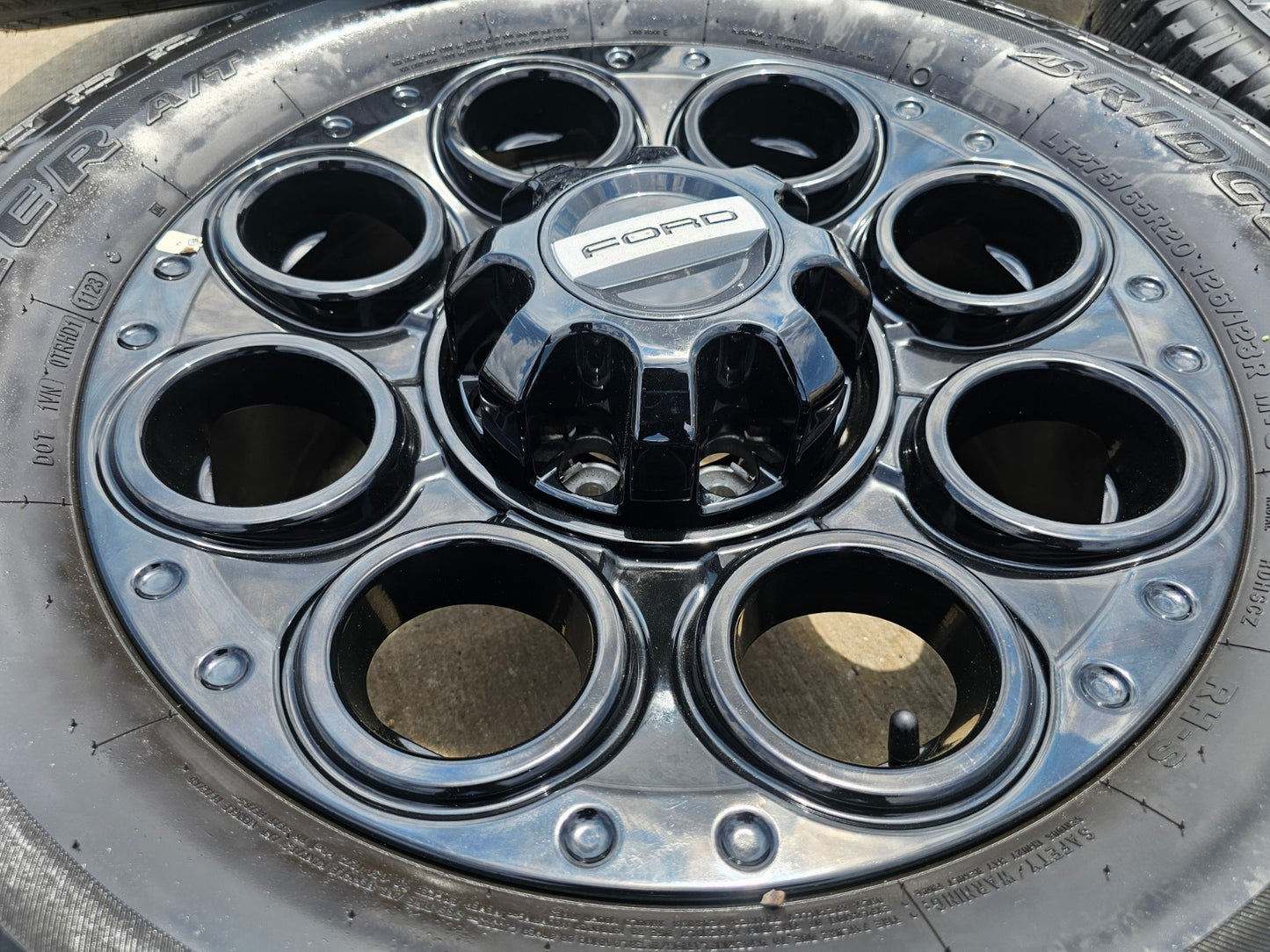 20" Ford F-250 F-350 OEM TREMOR wheels rims SET 10299 10484 BRINDGESTONE SET