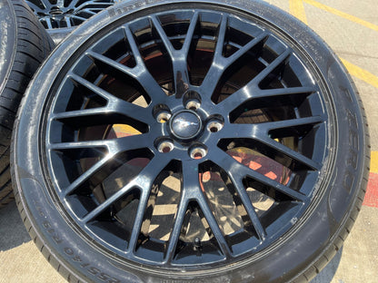 19" Ford Mustang GT Track Pack OEM 10036 10038 wheels rims PIRELLI