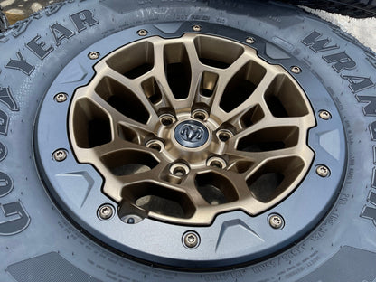 18" Dodge Ram 1500 TRX Beadlock OEM bronze RHO wheels rims 2735 tires 35" NEW