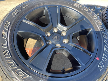 20" Dodge Ram 1500 OEM LIMITED Black 2676 2723 wheels rims BRIDGESTONE NEW