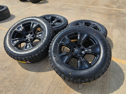 20" Dodge Ram 1500 OEM Laramie wheels rims 2674 tires 2023 2024 NEW A/T2 33"