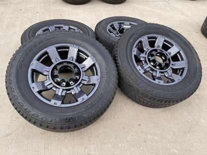 20" Ford F-250 F-350 OEM gray Lariat 10485 10296 wheels rims BRIDGESTONE A/T