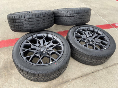21" Jeep Grand Cherokee L OEM wheels rims 9291 Durango tires SET CONTINENTAL