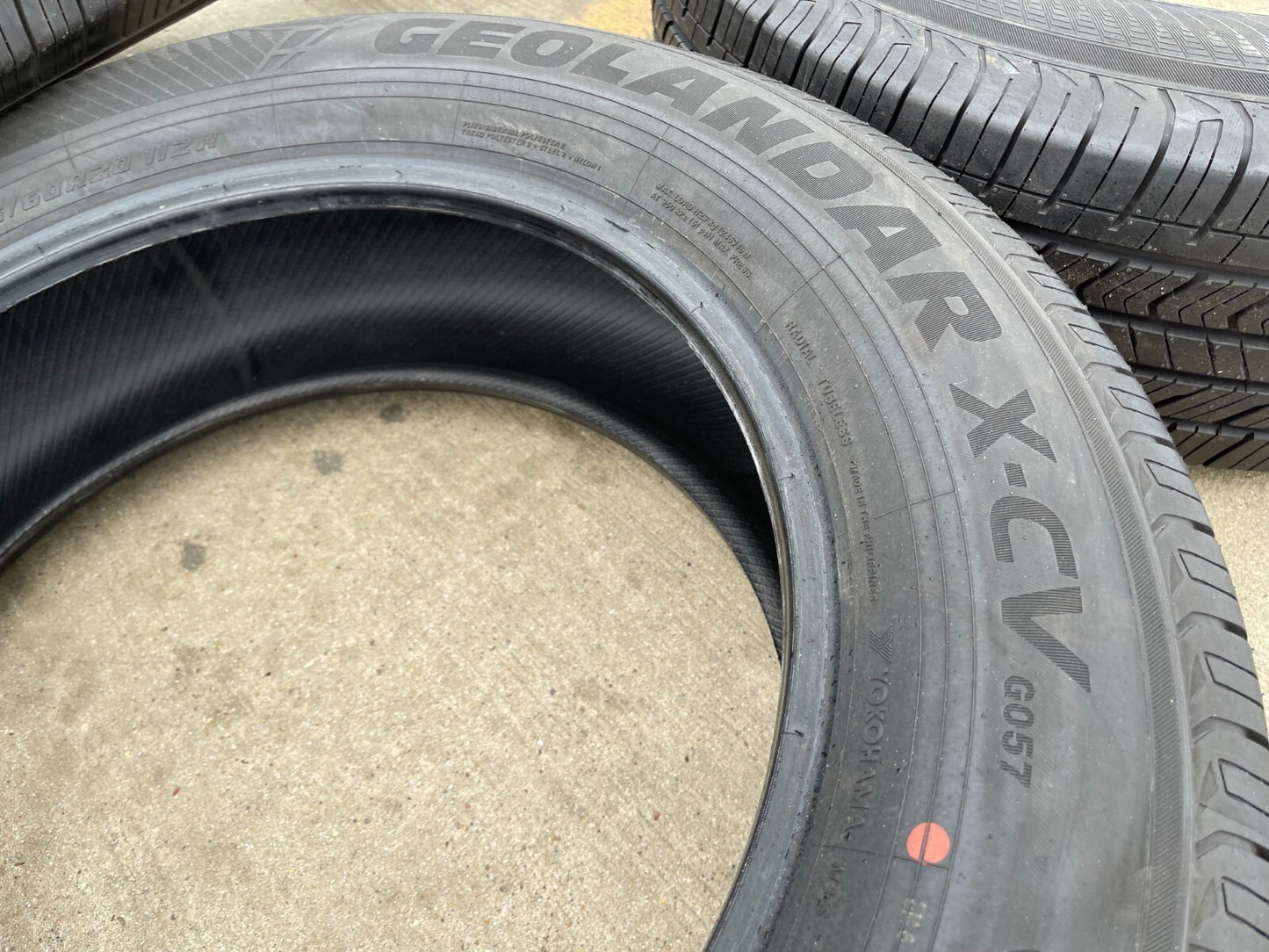 (4) 265/60/20 Yokohama Geolander X-CV tires NEW Sierra Tundra Silverado