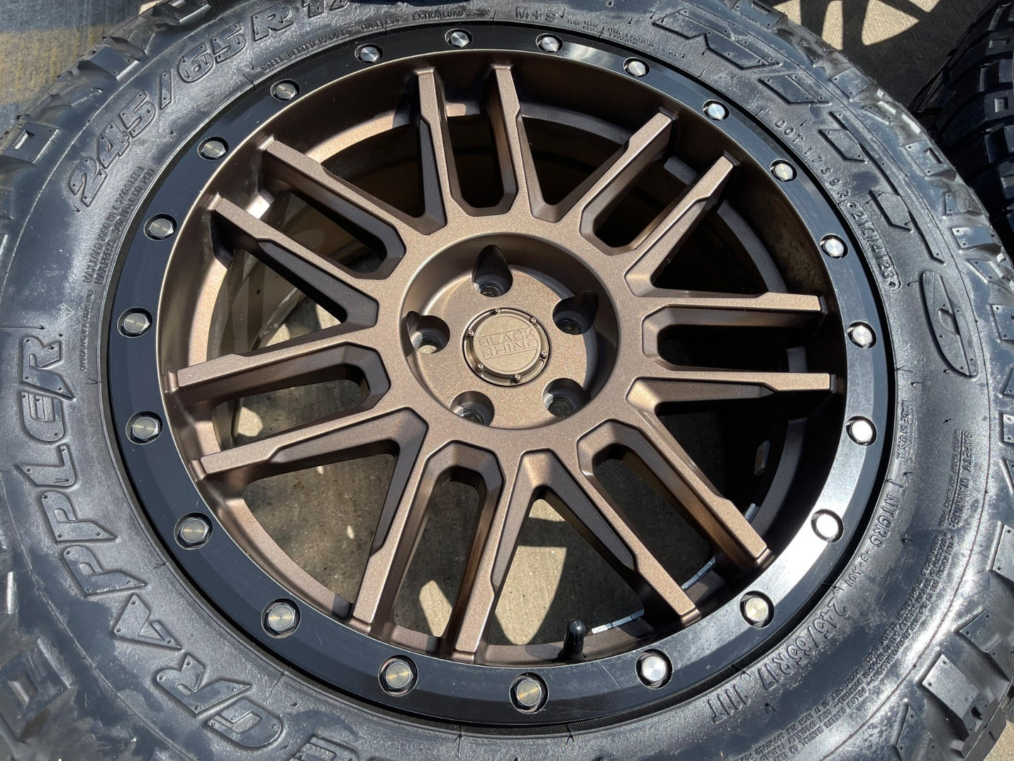 17" 17x8 Black Rhino Arches BRONZE Ford Maverick Bronco Sport rims wheels SET