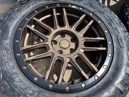 17" 17x8 Black Rhino Arches BRONZE Ford Maverick Bronco Sport rims wheels SET