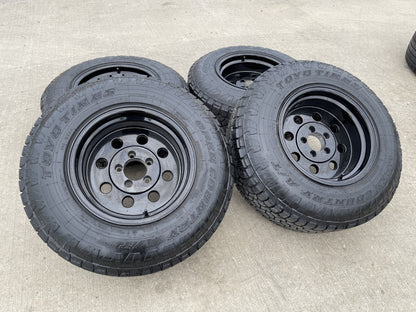 15" 15x10 Vision American Muscle 531 Jeep Wrangler wheels rims 5x114.3 5x4.5