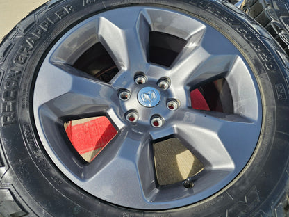 20" Ram 1500 OEM LIMITED Laramie wheels rims gray SET 2675 2722 NITRO 33"
