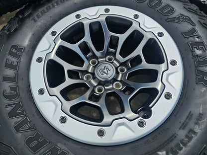 18" Dodge Ram 1500 RHO TRX Beadlock OEM wheel rim 2735 tires 2023 2024 2025