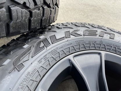 (5) 17" Jeep Wrangler Rubicon OEM 96226 wheels rims Gladiator FALKEN A/T3 NEW