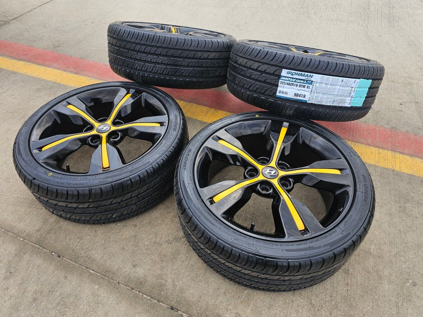 18" Hyundai Veloster K4 Sonata OEM wheel rims tires 70813 Tuscon Genesis NEW