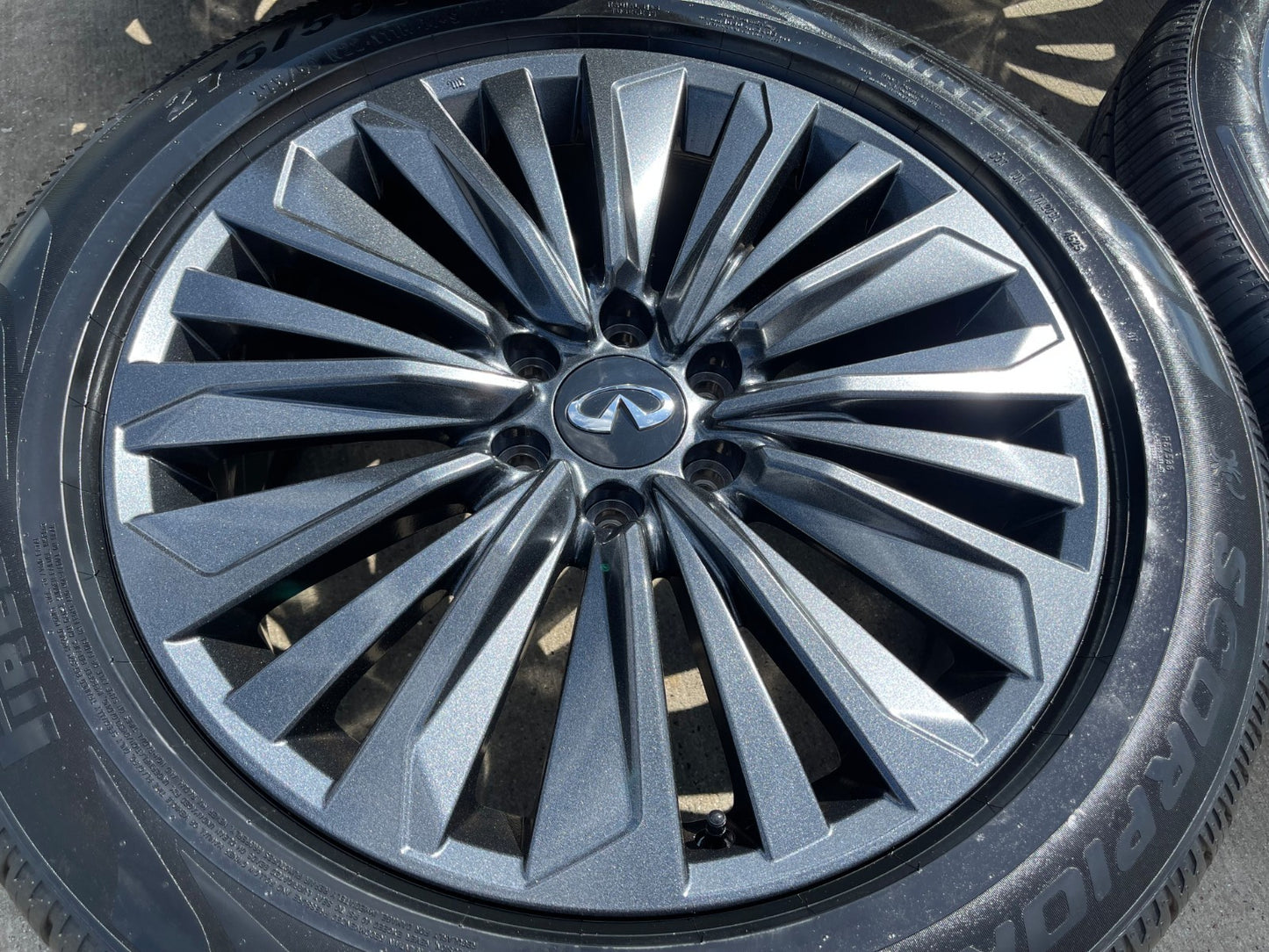 22" Infiniti QX80 QX56 Nissan Titan Armada OEM 94236 wheels rims PIRELLI NEW