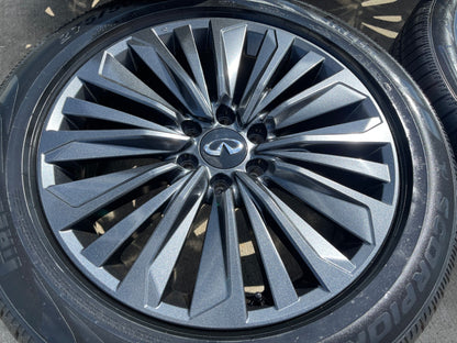 22" Infiniti QX80 QX56 Nissan Titan Armada OEM 94236 wheels rims PIRELLI NEW