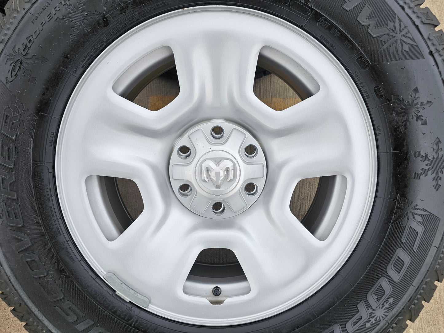 18" Ram 1500 OEM 2667 stock wheels rims SNOW tires 2022 2023 2024 2025 2026