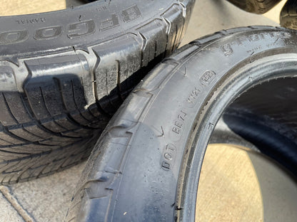 (2) 285/35R20 + (2) 305/35R20 BFG G-Force Comp 2 A/S 104Y XL tires SET