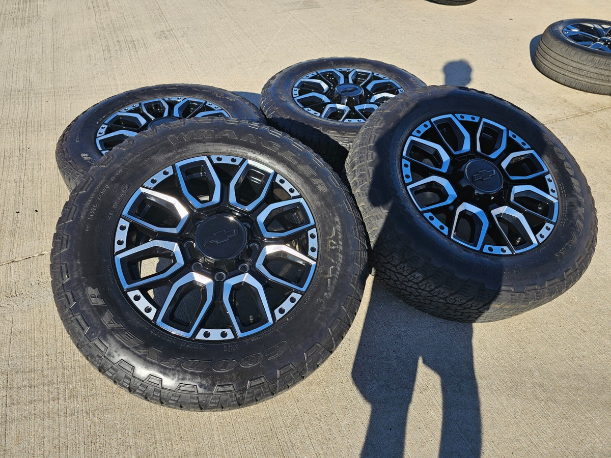 20" Chevy Silverado High Country 2500 3500 OEM Black wheels rims SET