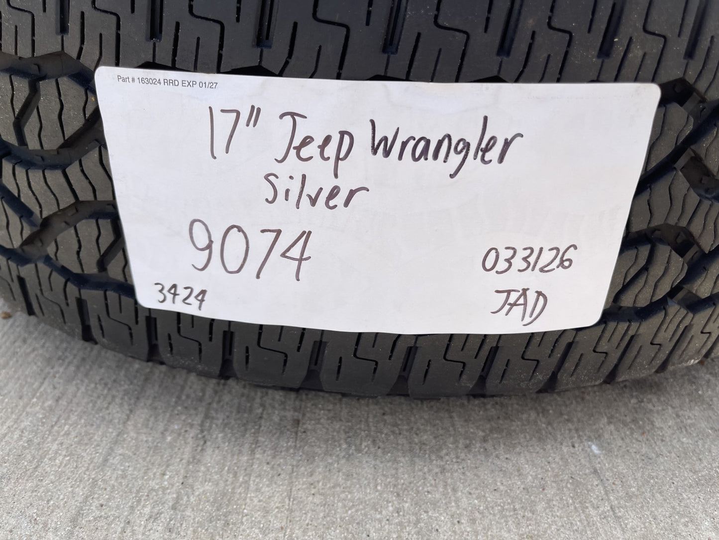 17" Jeep Gladiator OEM wheels rims 9074 Wrangler GOODYEAR TERRITORY A/T NEW