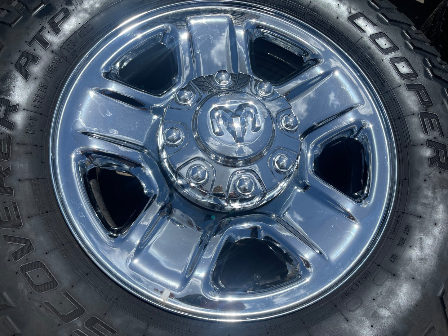 18" Dodge Ram 2500 3500 STEEL chrome OEM 2473 wheels rims SET COOPER