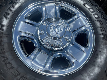 18" Dodge Ram 2500 3500 STEEL chrome OEM 2473 wheels rims SET COOPER