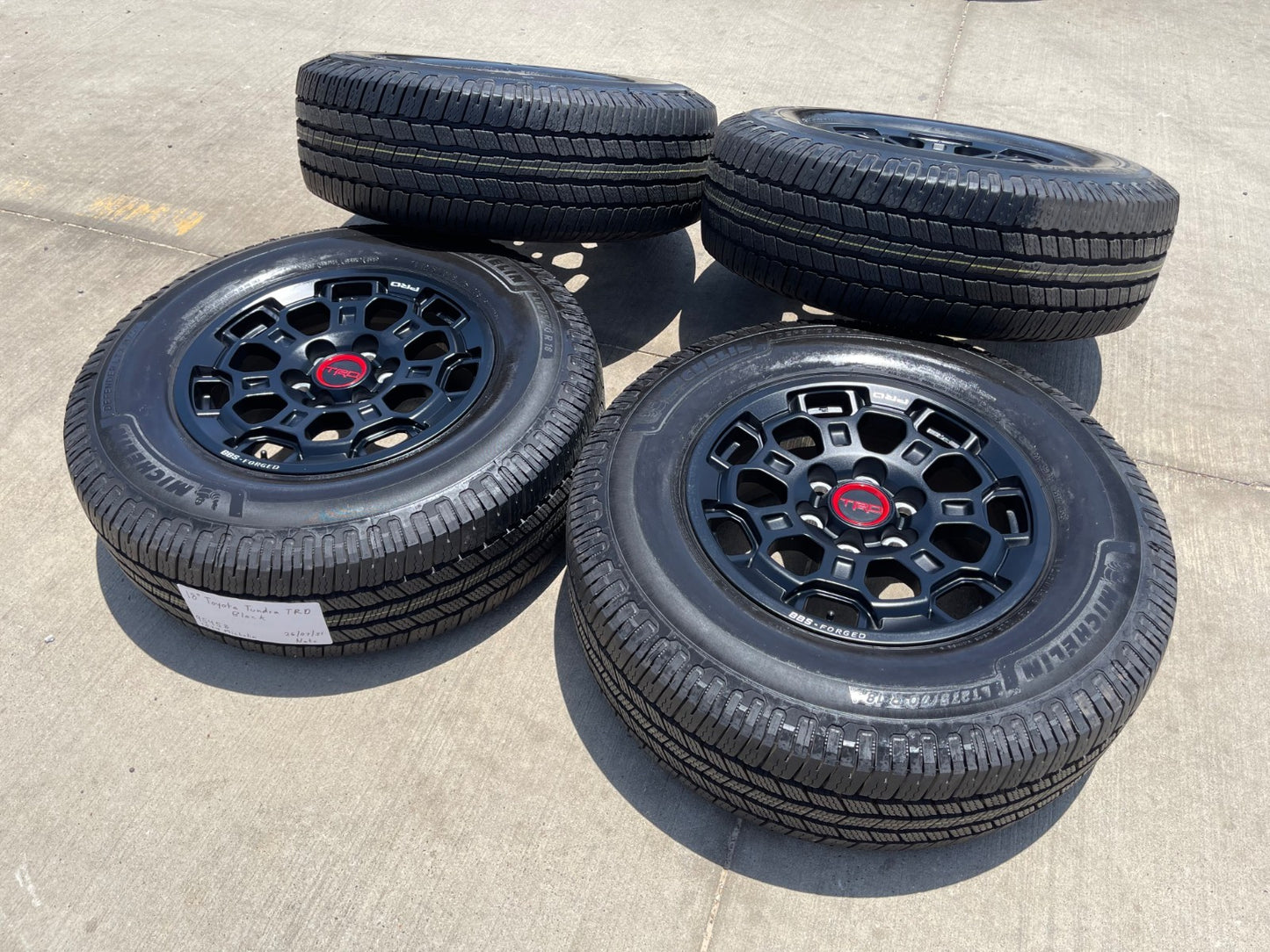 18" Toyota Tundra TRD BBS FORGED OEM 69195 95458 wheels rims Sequoia MICHELIN
