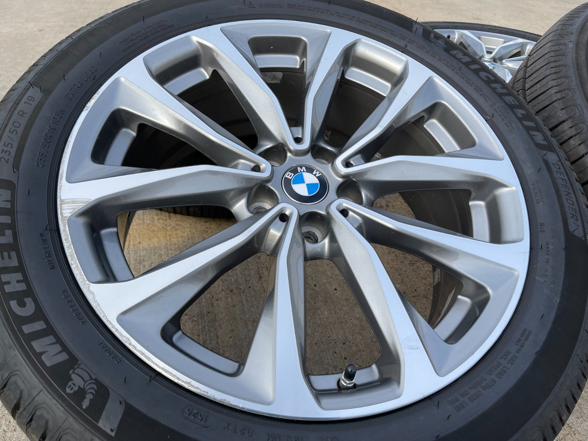 19" BMW X1 X2 X3 X4 OEM 86351 Series wheels rims tires MICHELIN DEFENDER 2