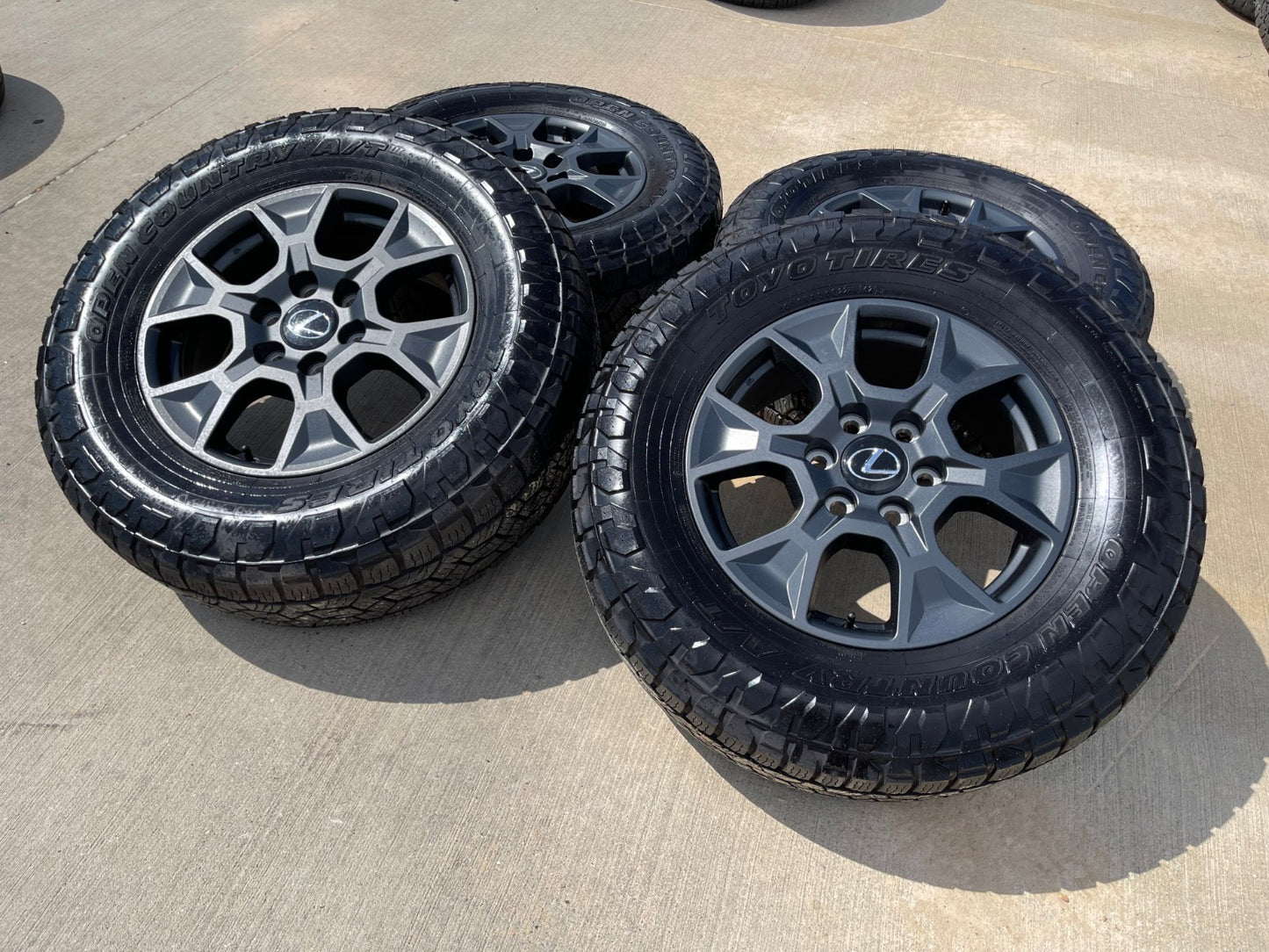 18" Toyota Tacoma TRD OEM 10544 wheels rims Land Cruiser Tundra SET TOYO A/T3