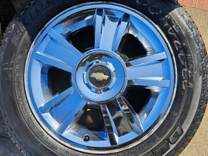 20" Chevy Silverado Tahoe Suburban chrome OEM 5416 wheels rims tires