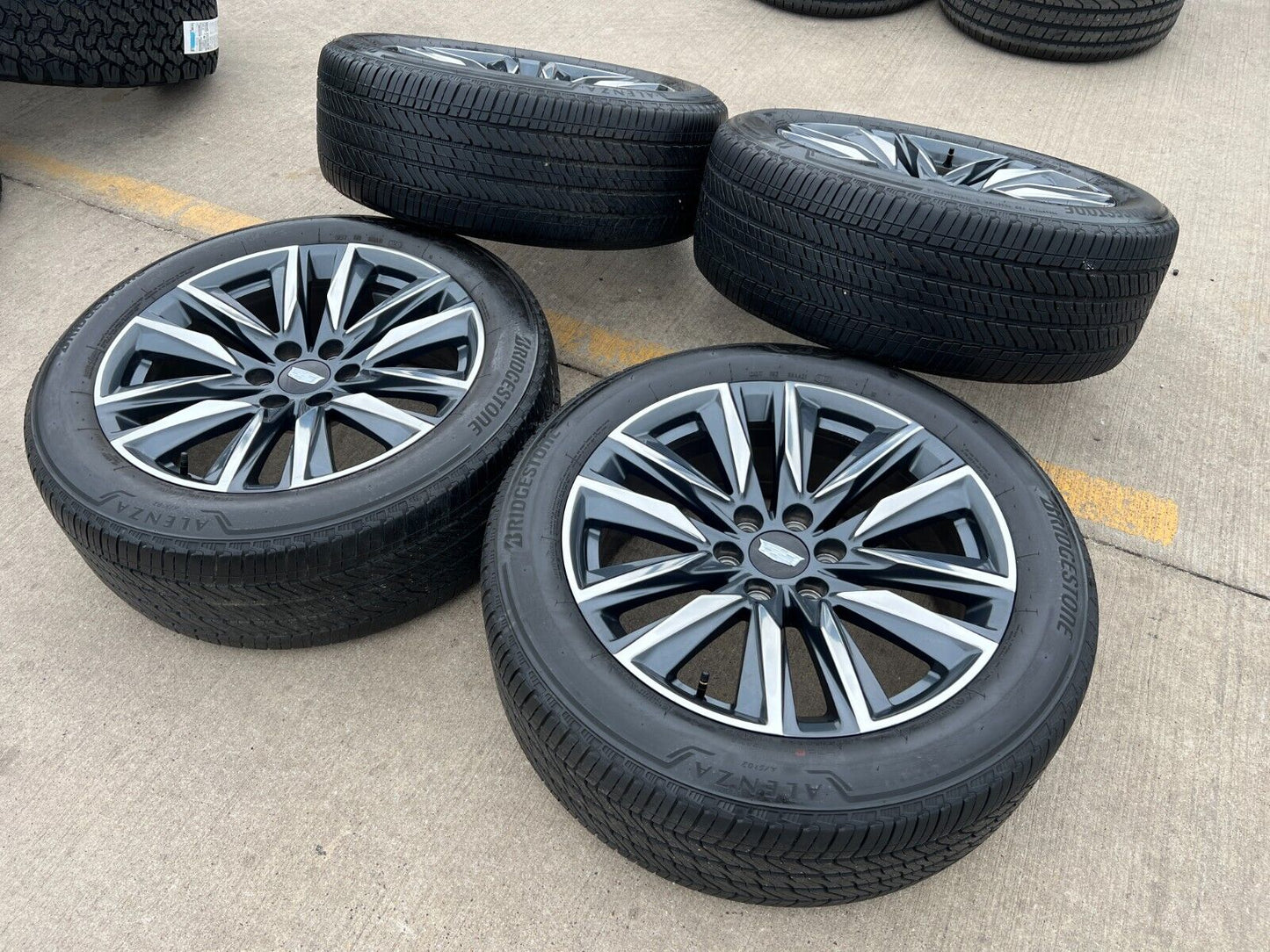 22" Cadillac Escalade OEM wheels rims GMC Sierra 95028 tires 2022 2023 2024 2025