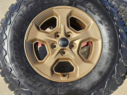17" Jeep Gladiator RUBICON OEM wheels rims BRONZE Wrangler 9236 SET BFG A/T 33"