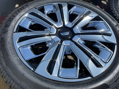 24" Cadillac Escalade IQ PLATINUM EV OEM 8x165 wheels rims Hummer 2500 2025 NEW