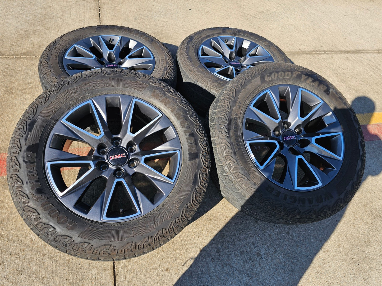20" Chevy Tahoe Silverado OEM 5919 wheels rims GMC Yukon tires GOODYEAR